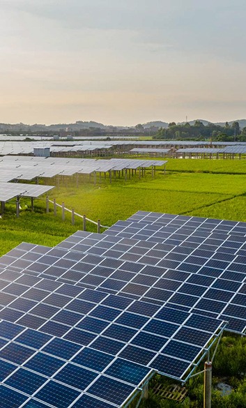 Pannelli fotovoltaici E-Sun installati su terreno