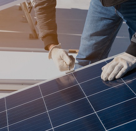 Manutenzione di un pannello fotovoltaico E-Sun